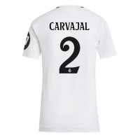 Real Madrid Daniel Carvajal #2 Fotballklær Hjemmedrakt Dame 2024-25 Kortermet